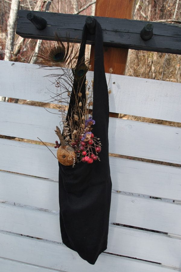 Black Linen Yoga | Tote Bag