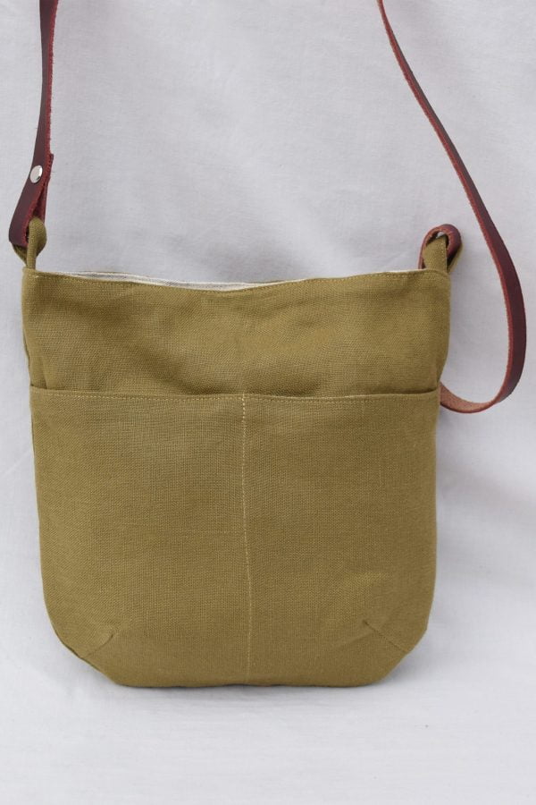 Elmwood Linen Crossbody Bag