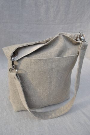 Flax Hobo Tote Bag
